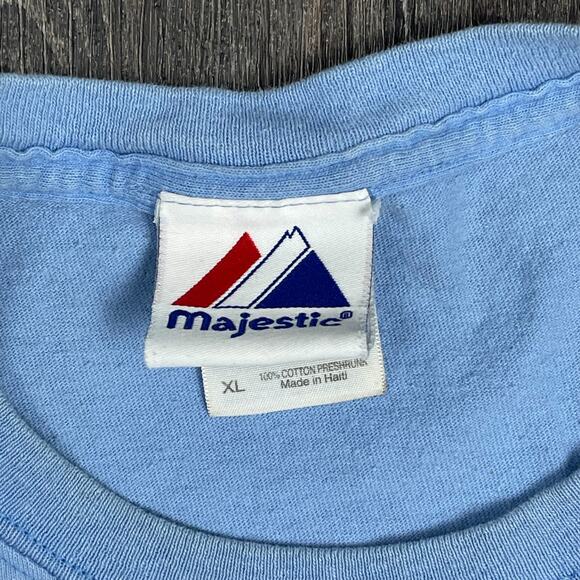 Majestic St. Louis Cardinals Baseball History T-Shirt 1926 - 2006 Blue Sz XL Y2K - Picture 5 of 6